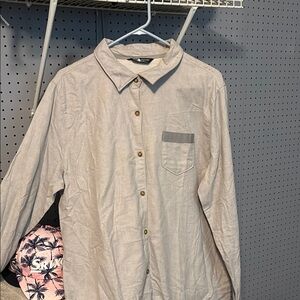 Women’s Grey Button-Up Shirt